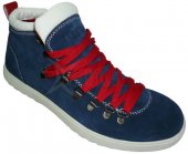 Pánska kožená obuv BIG STAR - modro-červené