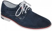 Pánska kožená obuv C692 Olivia - modrá