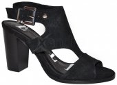 Elegantné kožené sandálky ELLE - čierne