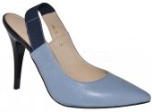 Štýlové kožené sandálky NEŚCIOR - modré