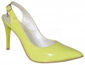 Štýlové kožené sandálky IVBUT - žlté