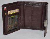 Dámska kožená peňaženka 9384 - hnedá
