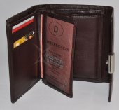 Dámska kožená peňaženka 9384 - hnedá