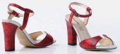 Dámske spoločenské sandálky Monnari 9728 - červené