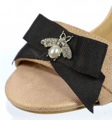 Dámske kožené sandálky Olivia Shoes  DSA048 - 9738 - pudrové