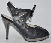 Dámske sandálky Olivia Shoes na platforme10534 - čierne