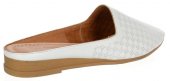 Dámske kožené vsuvky Olivia Shoes 14-607- 10711 - biele