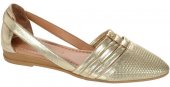 Dámske kožené balerinky Olivia Shoes 14603 - 10717 - zlaté