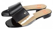 Dámske kožené vsuvky Olivia Shoes 827 - 10741 - čierne