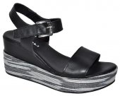 Dámske kožené sandálky Rizzoli - 10752 - čierne