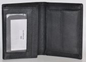 Pánska kožená peňaženka 11106 - čierna