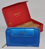 Dámska kožená peňaženka 11146 - modrá