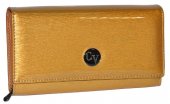 Dámska kožená peňaženka - 11152 - zlatá
