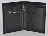 Pánska kožená peňaženka 11227 - čierno modrá