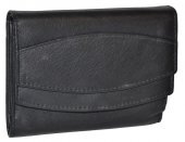 Dámska kožená peňaženka 11263 - čierna