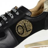 Dámske kožené tenisky Olivia Shoes DTE3308 - 11347 - čierne