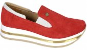 Dámske kožené tenisky Olivia Shoes 054 - 11351 - červené