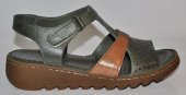 Dámske kožené sandálky Rovigo 11410 - zelené