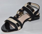 Dámske kožené sandálky Olivia Shoes 11514 - čierne