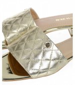 Dámske kožené vsuvky Olivia Shoes 2206 - 11519 - zlaté