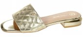 Dámske kožené vsuvky Olivia Shoes 2206 - 11519 - zlaté