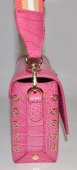Dámska kožená kabelka Massimo Conti 11574 - ružová