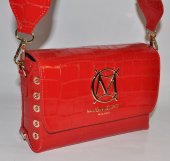 Dámska kožená kabelka Massimo Conti 11575 - červená