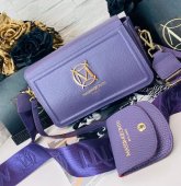 Dámska kožená kabelka Massimo Conti 11586 - fialová