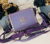 Dámska kožená kabelka Massimo Conti 11588 - fialová