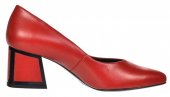 Dámske kožené lodičky Olivia Shoes 2166 - 11632 - červená