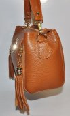 Dámska kožená kabelka Massimo Conti 11636 - škoricovo hnedá