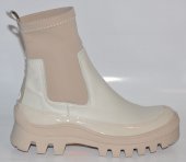 Dámske členkové čižmy 2276 Olivia Shoes - 11661 - béžové