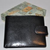 Pánska kožená peňaženka 11726 - čierna