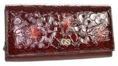 Dámska kožená peňaženka Grosso 11793 - bordová