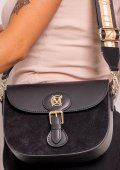 Dámska kožená kabelka Massimo Conti 11835 - čierna