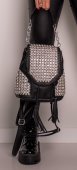 Dámska luxusná kabelka-ruksak Massimo Conti 11843 - čierna