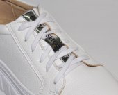 Dámske kožené poltopánky - tenisky Olivia Shoes 3298 - 11867 - biele