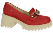 Dámske kožené poltopánky Olivia Shoes 2325 - 11890 - červené
