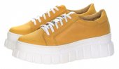 Dámske kožené poltopánky Olivia Shoes 11911 - horčicovo žlté