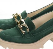 Dámske kožené poltopánky Olivia Shoe 2325 - 11912 - zelené