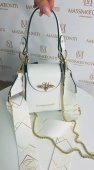 Dámska kožená kabelka Massimo Conti 11991 - biela