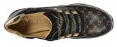 Dámske kožené tenisky Olivia Shoes 11999 - čierne s monogramom
