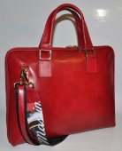 Dámska kožená taška Massimo Conti 12000 - červená