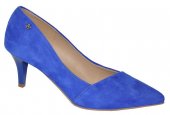 Dámske kožené lodičky Olivia Shoes 12015 - modré