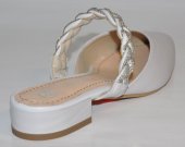 Dámske kožené vsuvky Olivia Shoes 12035 - smotanové