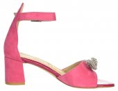 Dámske kožené sandálky Olivia Shoes DSA036 - 12046 - ružové