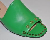 Dámske kožené vsuvky Bizzarro 12064 - zelené