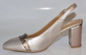 Dámske kožené sandálky 12070 - bronzové