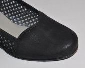 Dámske kožené sandálky 12072 - čierne