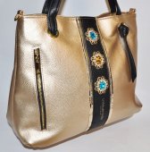 Dámska kabelka Massimo Conti 12100 - zlatá